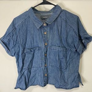 Denim button up